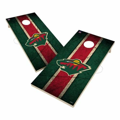Brand new π Yard Games Escalade Sports Minnesota Wild Vintage Design Solid Wood 2x4 Cornhole π