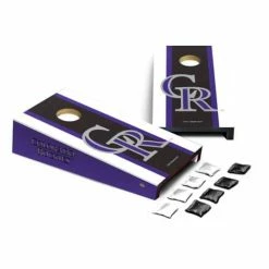 Flash Sale 🧨 MLB Golf & Sports Equipment Escalade Sports Colorado Rockies Desktop Cornhole Game 🧨